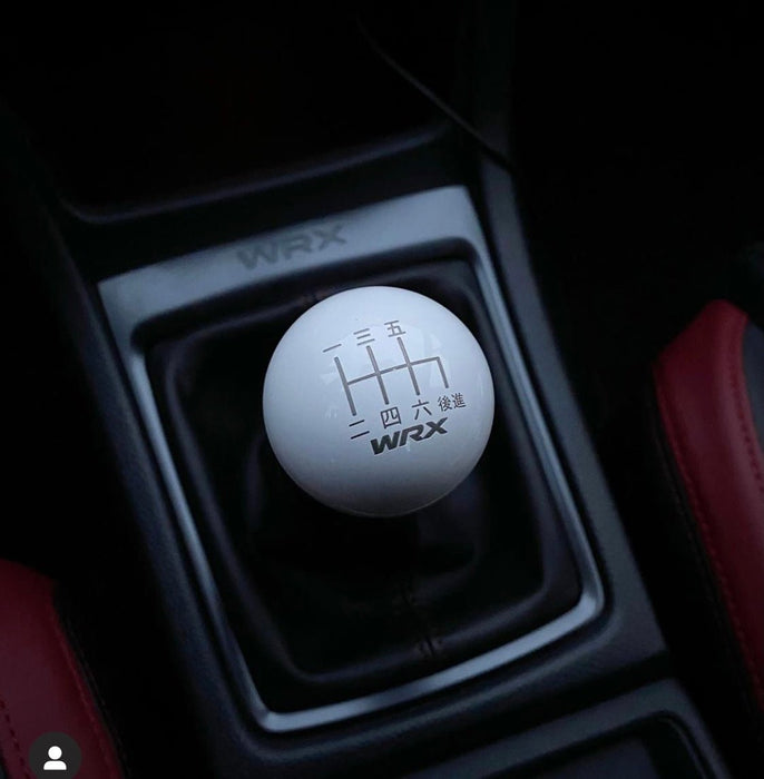 Billetworkz Weighted Shift Knob 6 Speed WRX Japanese Engraving Fits Most Subaru WRX Models - Navy Blue - BW-KNB-WRX6-JPWRX-CBLU-SP - Subimods.com