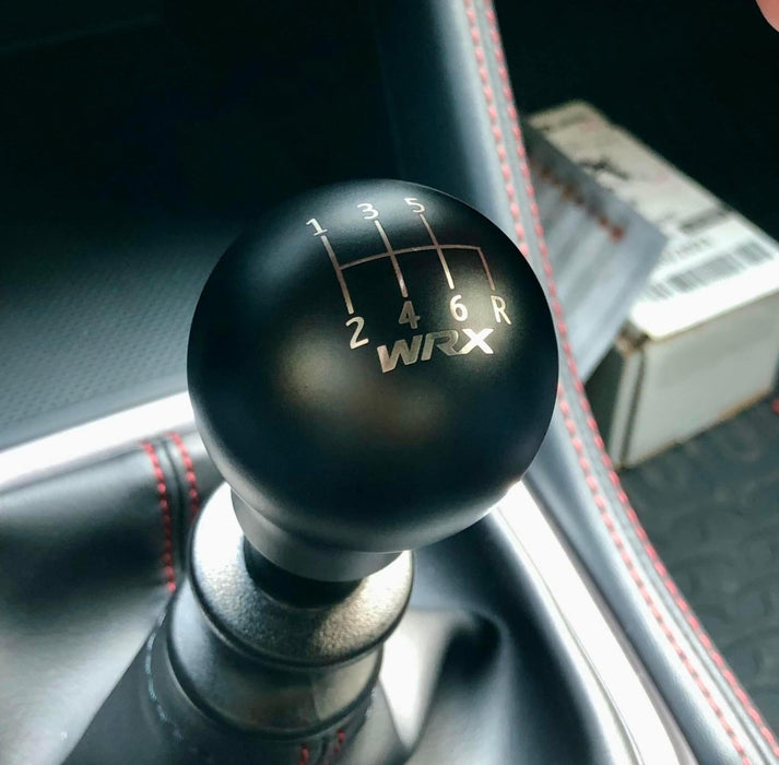 Billetworkz Weighted Shift Knob 6 Speed WRX Standard Engraving 15 - 25 Subaru WRX - BW-KNB-WRX6-SWRX-CBLU-SP - Subimods.com