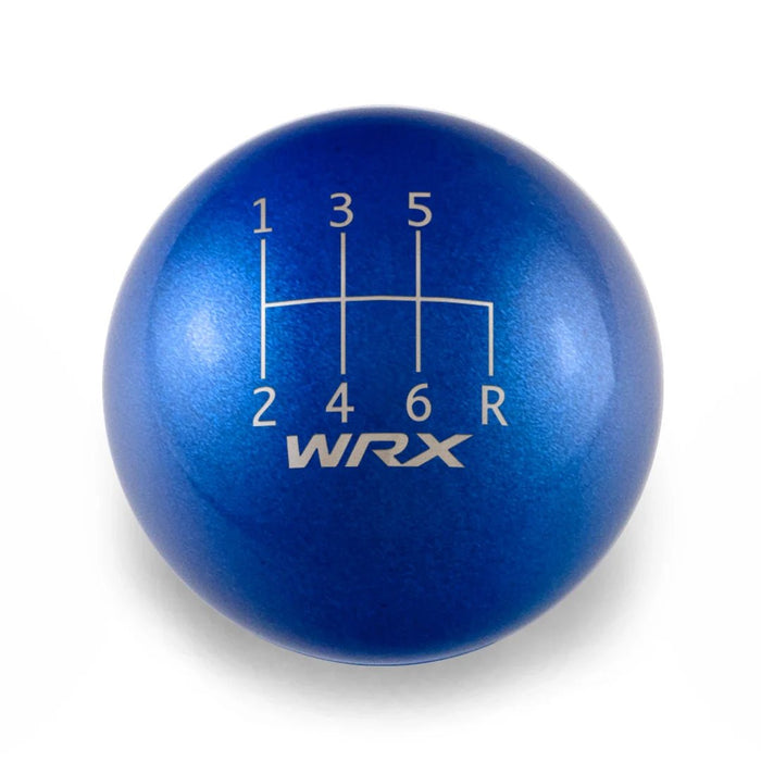 Billetworkz Weighted Shift Knob 6 Speed WRX Standard Engraving 15 - 25 Subaru WRX - BW-KNB-WRX6-SWRX-CBLU-SP - Subimods.com