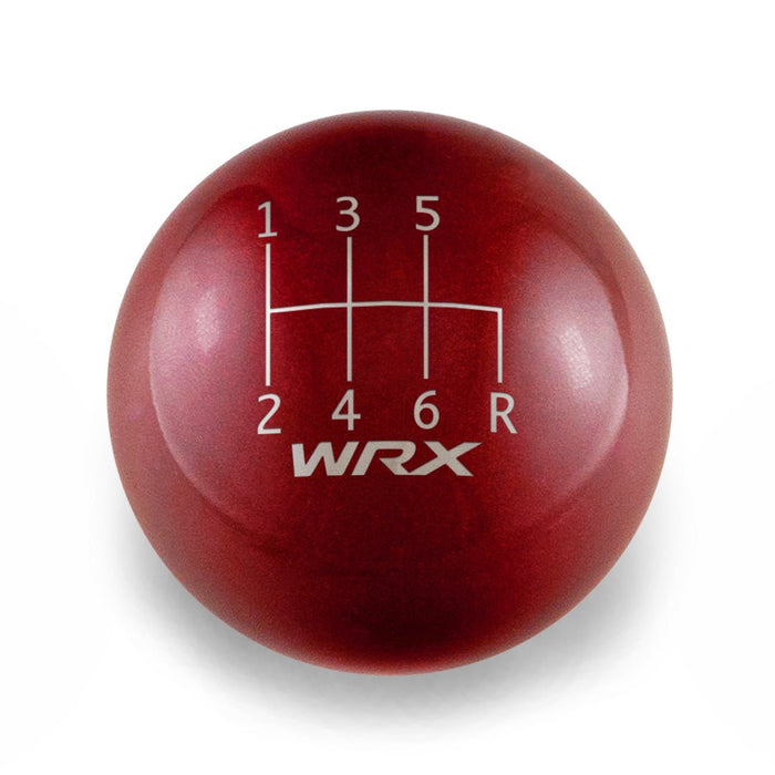 Billetworkz Weighted Shift Knob 6 Speed WRX Standard Engraving 15 - 25 Subaru WRX - BW-KNB-WRX6-SWRX-CRED-SP - Subimods.com