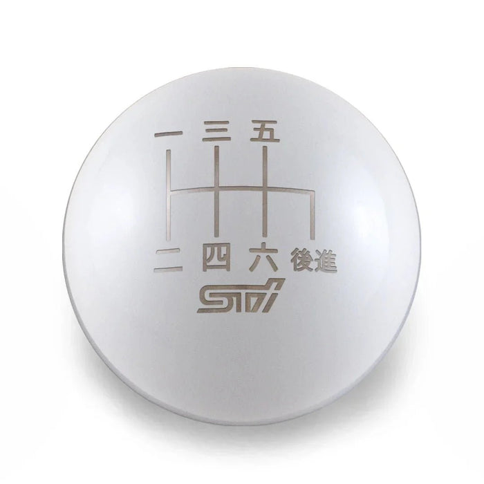 Billetworkz Weighted Shift Knob w/ 6 Speed Japanese Engraving 2004-2021 STI - BW-KNB-STI6-JPSTI-GWHT-CK - Subimods.com