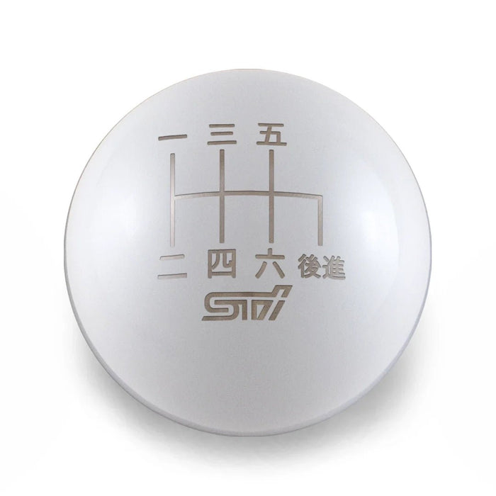 Billetworkz Weighted Shift Knob w/ 6 Speed Japanese Engraving 2004 - 2021 STI - BW-KNB-STI6-JPSTI-GWHT-SP - Subimods.com