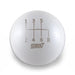 Billetworkz Weighted Shift Knob w/ 6 Speed STI Engraving 2004 - 2021 STI - BW-KNB-STI6-SSTI-GWHT-SP - Subimods.com