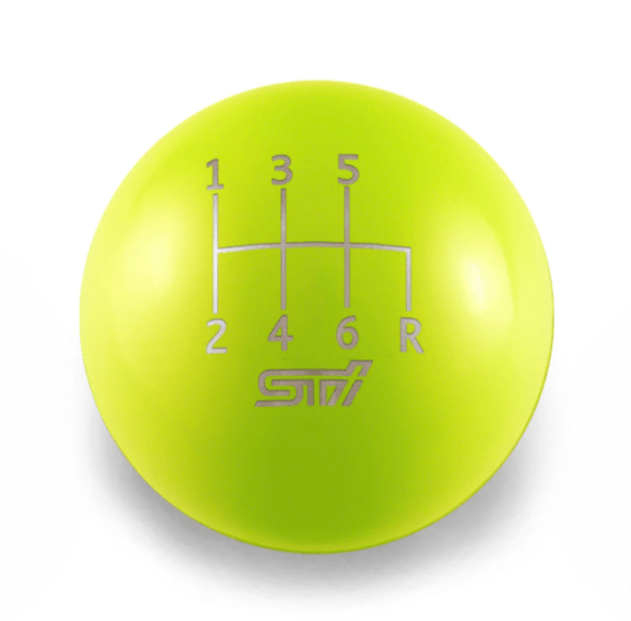 Billetworkz Weighted Shift Knob w/ 6 Speed STI Engraving 2004 - 2021 STI - BW-KNB-STI6-SSTI-MBLK-SP - Subimods.com