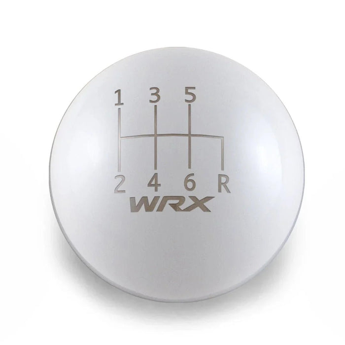 Billetworkz Weighted Shift Knob w/ 6 Speed WRX Engraving 2015-2024 WRX - BW-KNB-WRX6-SWRX-GWHT-SP - Subimods.com