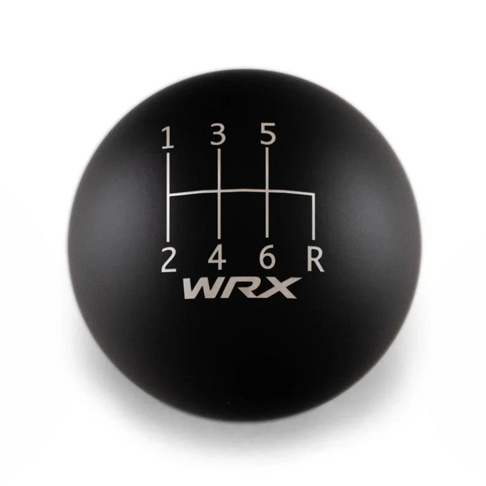 Billetworkz Weighted Shift Knob w/ 6 Speed WRX Engraving 2015-2024 WRX - BW-KNB-WRX6-SWRX-MBLK-CK - Subimods.com