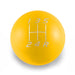 Billetworkz Weighted Stainless Steel Shift Knob 5 Speed Subaru - Velocity Engraving - BW-KNB-SUB5-VEL5-GYEL-SP - Subimods.com