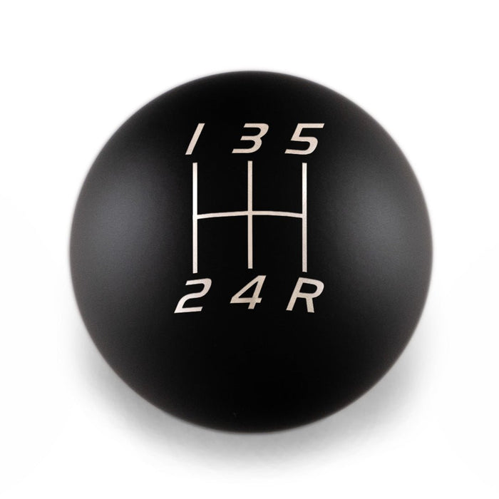 Billetworkz Weighted Stainless Steel Shift Knob 5 Speed Subaru - Velocity Engraving - BW-KNB-SUB5-VEL5-MBLK-SP - Subimods.com