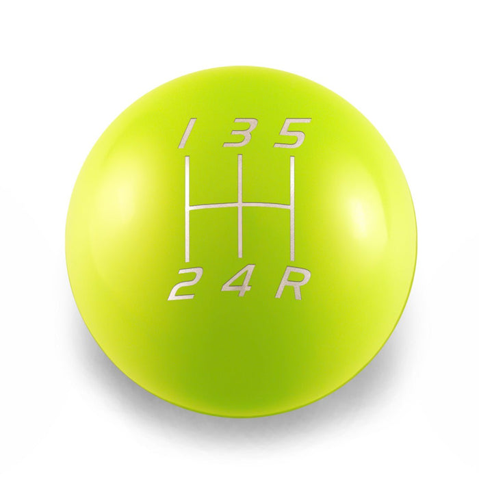 Billetworkz Weighted Stainless Steel Shift Knob 5 Speed Subaru - Velocity Engraving - BW-KNB-SUB5-VEL5-NYEL-SP - Subimods.com