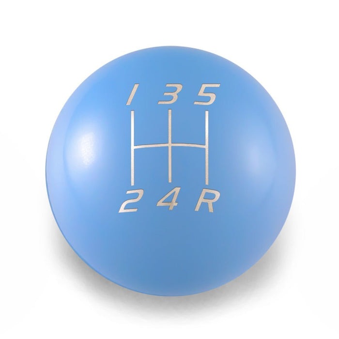Billetworkz Weighted Stainless Steel Shift Knob 5 Speed Subaru - Velocity Engraving - BW-KNB-SUB5-VEL5-PBLU-AP - Subimods.com