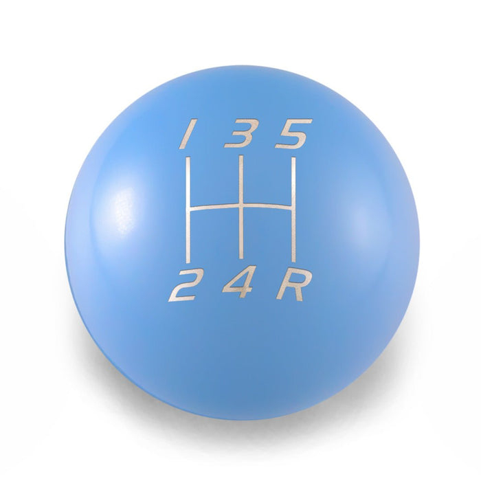 Billetworkz Weighted Stainless Steel Shift Knob 5 Speed Subaru - Velocity Engraving - BW-KNB-SUB5-VEL5-PBLU-SP - Subimods.com