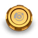 Billetworkz Zero Series Brake Fluid Reservoir Cap w/ Engraving Most Subaru Models - BW-EBCZ-SUB-BRK-GLD-E - Subimods.com