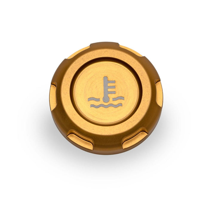 Billetworkz Zero Series Coolant Reservoir Cap w/ Engraving Most Subaru Models - BW-EBCZ-SUB-COO-GLD-E - Subimods.com