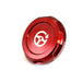 Billetworkz Zero Series Power Steering Reservoir Cap w/ Engraving 2002-2007 WRX / 2004-2007 STI - BW-EBCZ-SUB-PS1-RED-E - Subimods.com