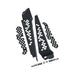 IAG Performance Fender Shroud Black w/ Black Hexagon 2015-2021 WRX / 2015-2021 STI