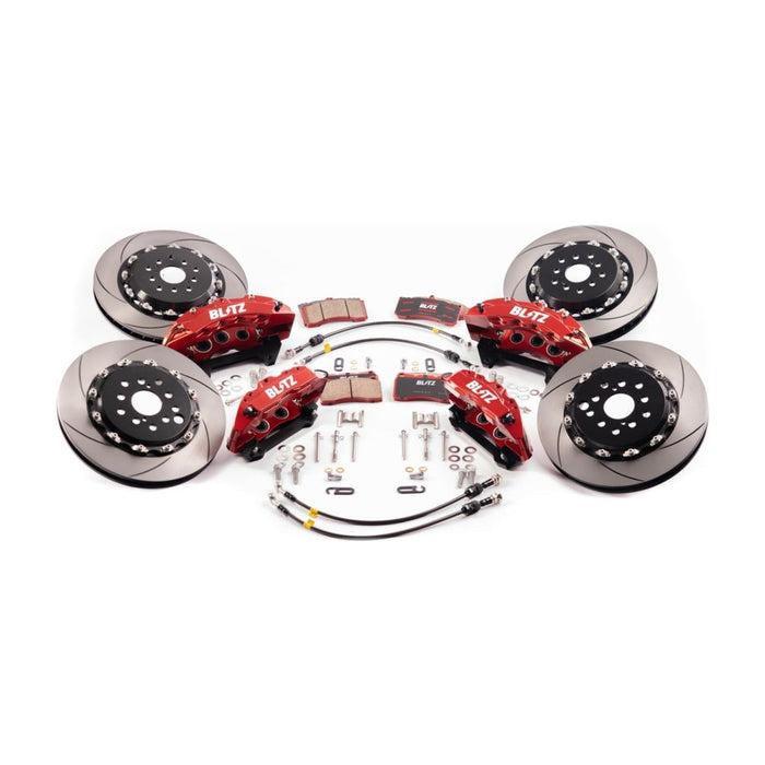 Blitz 6/4 Piston Big Brake Kit w/ Street Series Pads 2013 - 2024 BRZ / 2022 - 2024 GR86 - 86104-86105 - Subimods.com