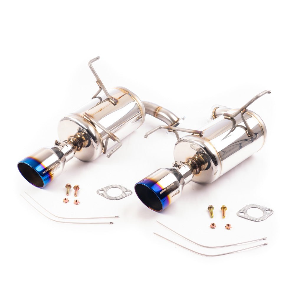 Blitz NUR-SPEC Axle Back Exhaust Burnt Tips WRX 2022-2024