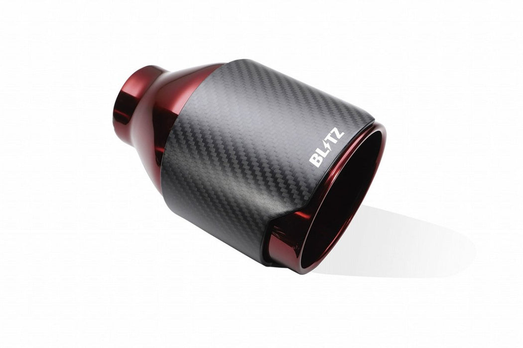 Blitz NUR-SPEC Custom Series Axle Back Exhaust w/ Carbon Red Tips 2022-2023 WRX - 63204C - Subimods.com