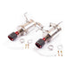 Blitz NUR - SPEC Custom Series Axle Back Exhaust w/ Carbon Red Tips 2022 - 2024 WRX - 63204C - Subimods.com