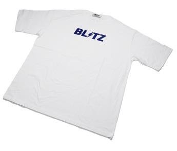 Blitz Short Sleeve T-Shirt White w/ Blue Logo - 13600 - Subimods.com