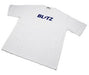 Blitz Short Sleeve T-Shirt White w/ Blue Logo - 13600 - Subimods.com