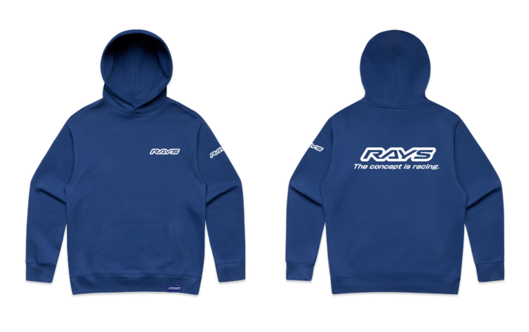 RAYS Limited Hoodie Liberty Blue w/ White Puff Logo