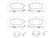 Brembo Ceramic Front Brake Pads 2015 - 2021 WRX w/ Steel Caliper / 2014 - 2018 Forester / 2005 - 2019 Legacy / 2010 - 2019 Outback / 2006 - 2014 Tribeca - P78017N - Subimods.com
