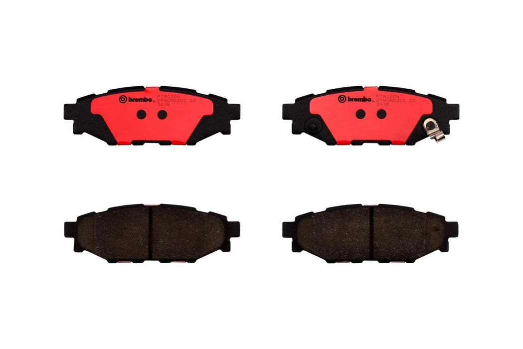 Brembo Ceramic Rear Brake Pads 2008 - 2012 WRX / 2009 - 2012 Forester / 2008 - 2012 Impreza / 2005 - 2012 Legacy / 2006 - 2011 Outback - P78020N - Subimods.com