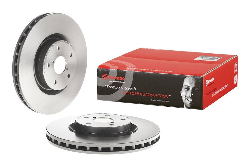 Brembo High Carbon Cast Iron Blank Front Vented Brake Rotor 2004 STI - 09.7812.11 - Subimods.com