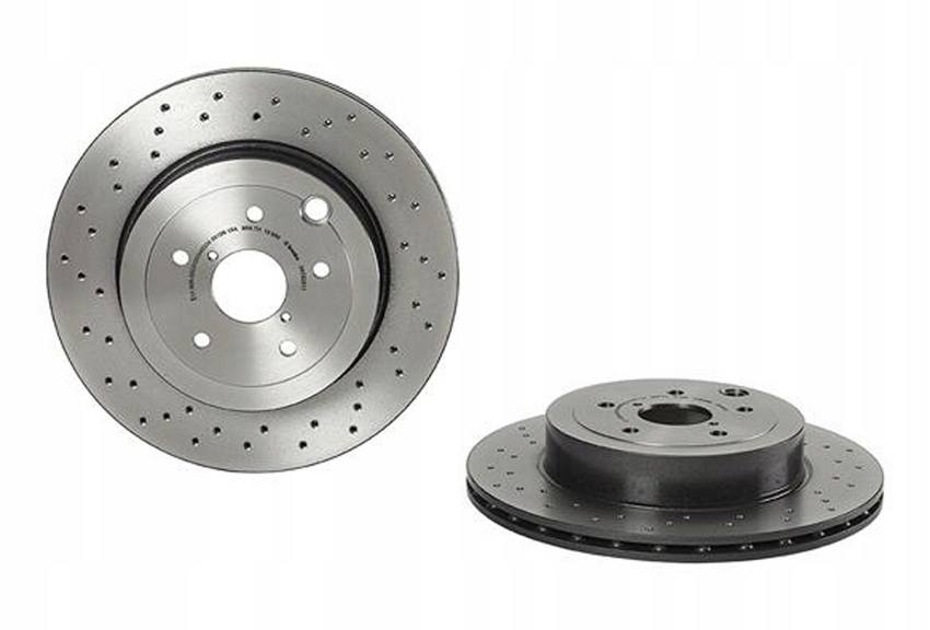 Brembo Rear Drilled Brake Rotor for 2018-21 STI WRX TR — Subimods.com