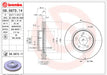 Brembo Prime Blank Front Brake Rotor 1993 - 2001 Impreza - 09.5673.11 - Subimods.com