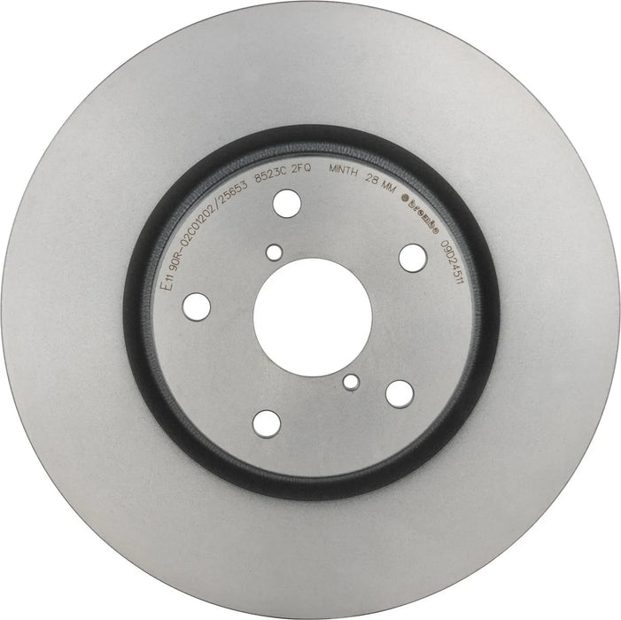 Brembo Prime Blank Front Rotor 2015 - 2021 WRX w/ Steel Caliper - 09.D245.11 - Subimods.com