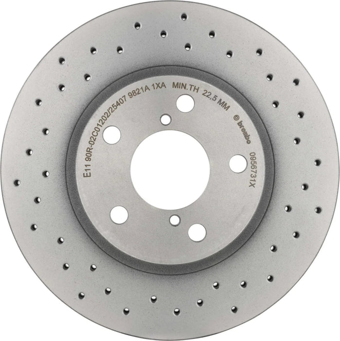 Brembo XTRA Drilled Front Brake Rotor 1993 - 2001 Impreza - 09.5673.1X - Subimods.com