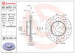 Brembo XTRA Drilled Front Brake Rotor 1993 - 2001 Impreza - 09.5673.1X - Subimods.com