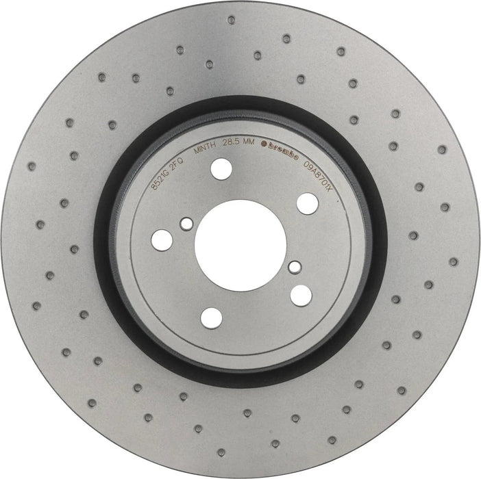 Brembo XTRA Drilled Front Brake Rotor 2014 - 2018 Forester / 2011 - 2014 Legacy / 2011 - 2014 Outback - 09.A870.1X - Subimods.com