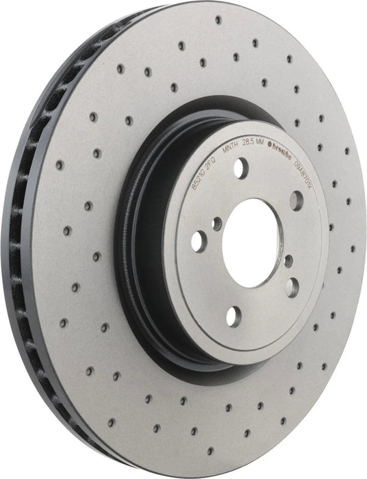 Brembo XTRA Drilled Front Brake Rotor 2014 - 2018 Forester / 2011 - 2014 Legacy / 2011 - 2014 Outback - 09.A870.1X - Subimods.com