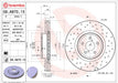 Brembo XTRA Drilled Front Brake Rotor 2014 - 2018 Forester / 2011 - 2014 Legacy / 2011 - 2014 Outback - 09.A870.1X - Subimods.com