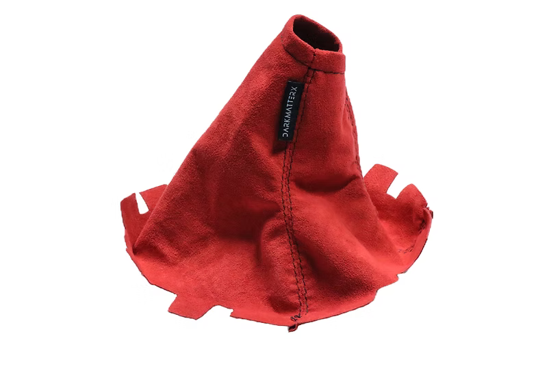DARKMATTERX Alcantara Shift Boot Red w/ Black Stitching 2008-2014 STI