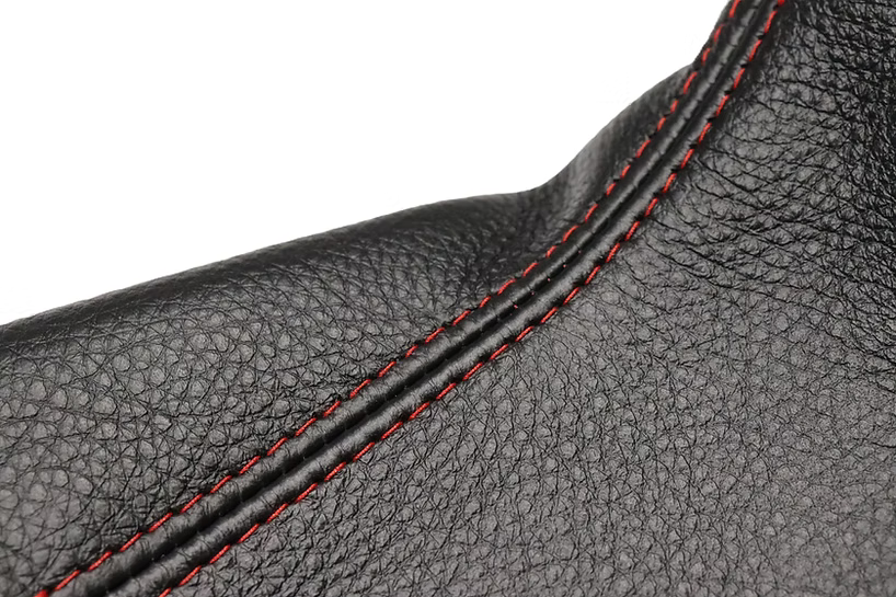 DARKMATTERX Leather E-Brake Boot Black w/ Red Stitching 2008-2021 WRX / 2008-2021 STI / 2013-2017 Crosstrek / 2009-2013 Forester / 2008-2016 Impreza / 2008-2010 Outback