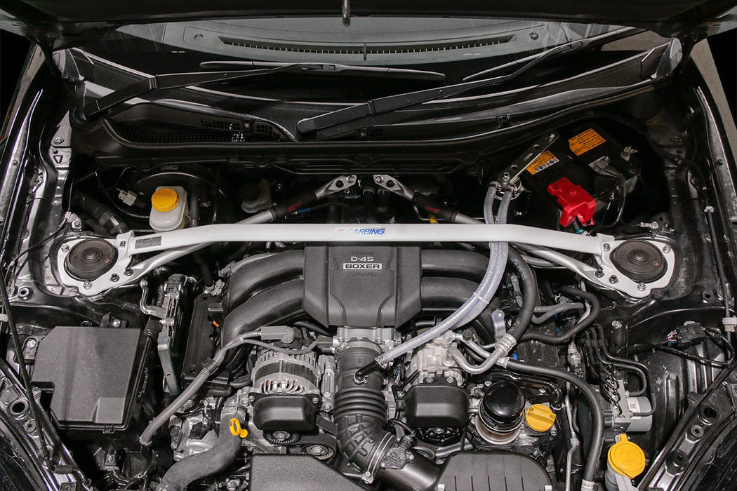 Carbing Front Strut Tower Bar Aluminum 2013 - 2024 BRZ / 2013 - 2016 FRS / 2017 - 2021 GT86 / 2022 - 2024 GR86 - 621 - 065 - 2 - Subimods.com