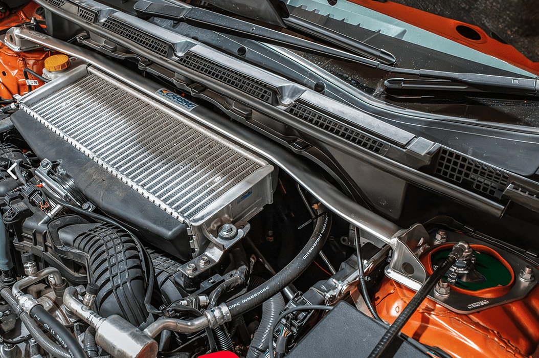 Carbing Front Strut Tower Bar Titanium 2022 - 2025 WRX - 618 - 529 - 1 - Subimods.com