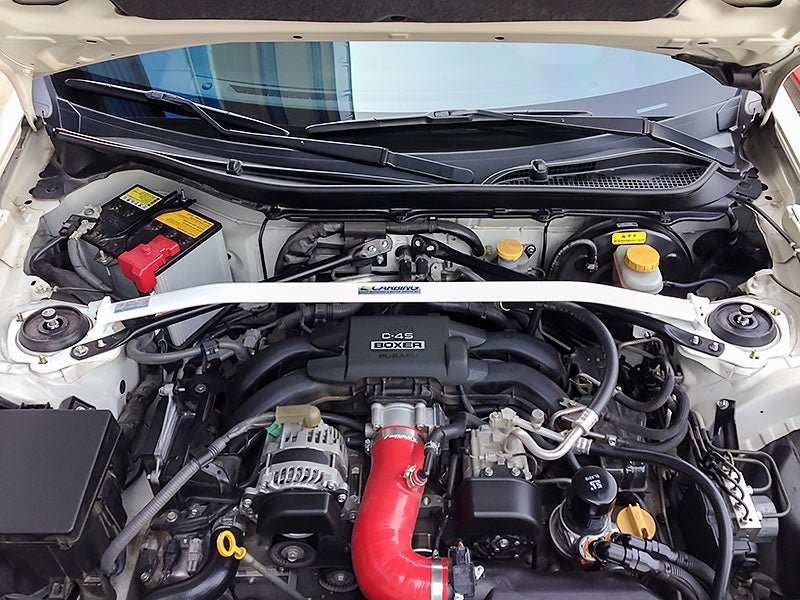Carbing Front Strut Tower Bar Titanium Type I w/ MCS 2013 - 2024 BRZ / 2013 - 2016 FRS / 2017 - 2021 GT86 / 2022 - 2024 GR86 - 618 - 055 - 0L - Subimods.com