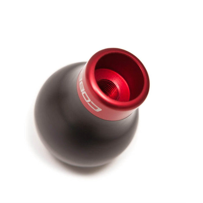 COBB Delrin Shift Knob Black w/ Red Base 6 Speed Subaru Models - 213350 - RD - Subimods.com