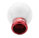 COBB Delrin Shift Knob White w/ Red 6 Speed Subaru Models - 213350 - W - RD - Subimods.com