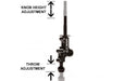 COBB Double Adjustable Short Throw Shifter 2007 - 2009 LGT Spec B. 6MT - 224316 - Subimods.com