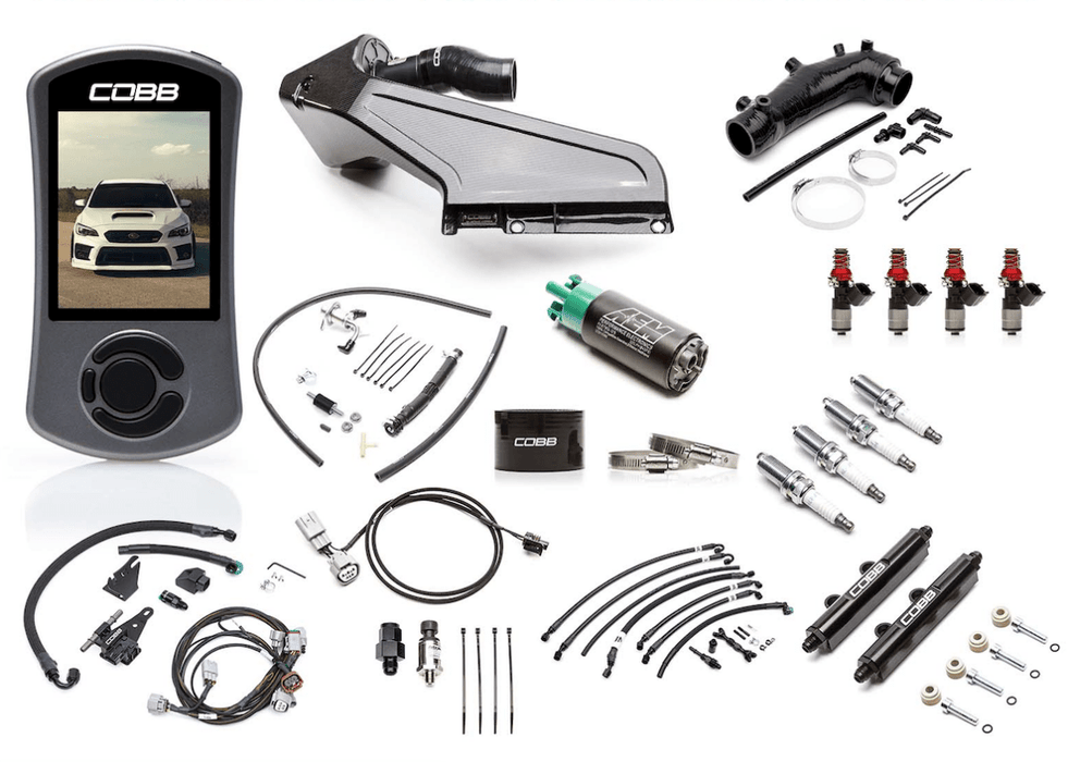 COBB NexGen Stage 2 + Flex Fuel Power Package w/ Redline Carbon Fiber Intake 2015 - 2021 STI - SUB004NG2S2FF - RED - Subimods.com