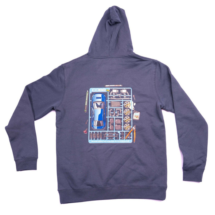 COBB "Punch Out" Hooded Sweatshirt Petrol Blue - SM-2293-S - Subimods.com
