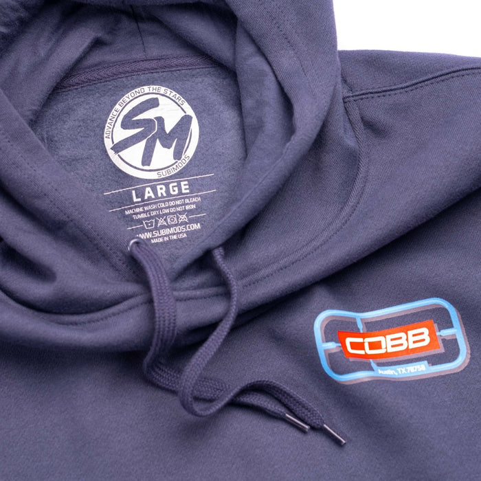 COBB "Punch Out" Hooded Sweatshirt Petrol Blue - SM-2293-S - Subimods.com