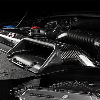 COBB Redline Carbon Fiber Intake Air Scoop 2017 - 2024 Ford F - 150 3.5L / Raptor / 2018 - 2024 Ford F - 150 2.7L / 2019 - 2020 Ford F - 150 Limited / 2021 - 2024 Ford F - 150 Tremor - 7G4600 - Subimods.com