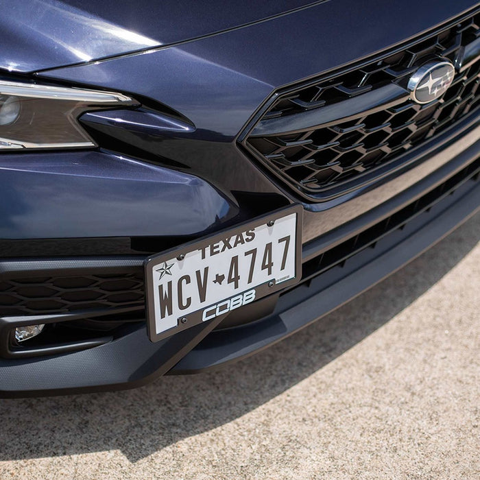 COBB Redline Carbon Fiber License Plate Relocation Kit 2020 - 2025 Outback XT / 2020 - 2025 Outback Wilderness - 861660 - Subimods.com